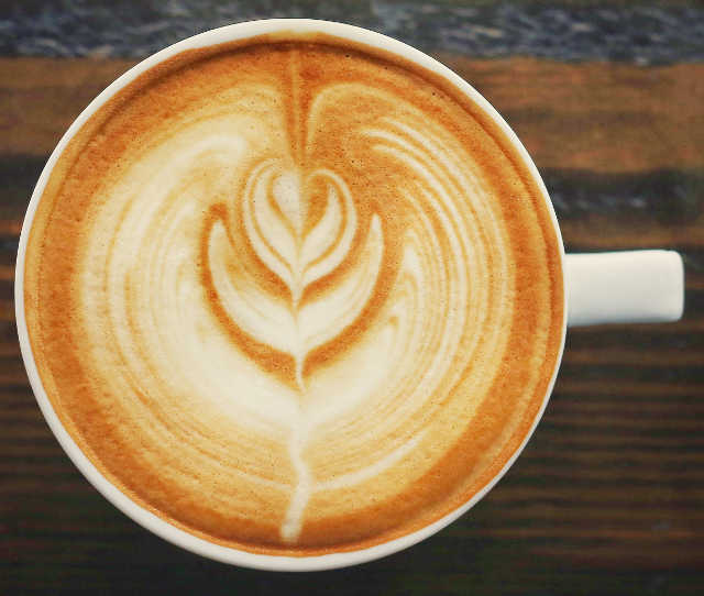 capuccino with late art